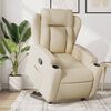 vidaXL Fauteuil inclinable Cr&egrave;me Tissu