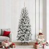 vidaXL Sapin de No&euml;l artificiel avec 300 LED avec support Blanc 210 cm