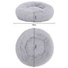 vidaXL Coussin lavable pour chiens/chats Gris clair 50x50x12cm Peluche