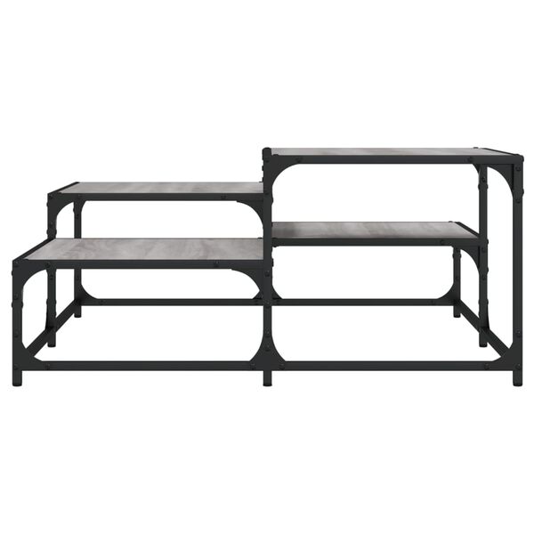 vidaXL Table basse sonoma gris 87,5x87,5x40 cm bois d'ingénierie