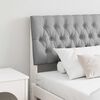 vidaXL Tête de lit capitonnée Gris clair 180 cm Pin massif