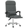 vidaXL Fauteuil de massage inclinable de bureau Gris foncé Tissu