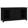 vidaXL Meuble TV Noir 103x36,5x52 cm Bois de pin massif