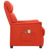 vidaXL Fauteuil de massage &eacute;lectrique Rouge Similicuir
