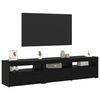 vidaXL Meuble TV 2 pcs Ch&ecirc;ne noir 180 x 35 x 40 cm Bois d'ing&eacute;nierie