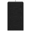 vidaXL Buffet avec tiroir Ch&ecirc;ne noir 40 x 33 x 70 cm Bois d'ing&eacute;nierie
