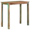 vidaXL Ensemble de bar 5 pcs Bois de r&eacute;cup&eacute;ration et cuir v&eacute;ritable