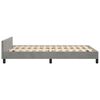 vidaXL Cadre de lit sans matelas gris clair 120x200 cm velours