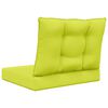 vidaXL Coussin de canap&eacute; d'ext&eacute;rieur 2 pcs Vert Polyester