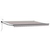 vidaXL Auvent r&eacute;tractable &eacute;lectrique Gris clair 5 x 3 m