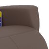vidaXL Fauteuil inclinable de massage repose-pieds marron similicuir