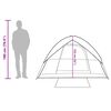 vidaXL Tente de camping &agrave; d&ocirc;me 3 personnes bleu imperm&eacute;able