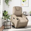 vidaXL Fauteuil inclinable &eacute;lectrique cappuccino similicuir