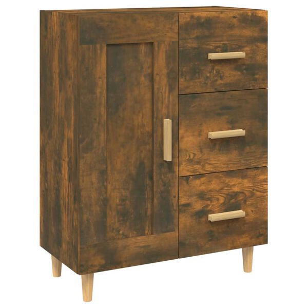 vidaXL Buffet Chêne fumé 69,5x34x90 cm Bois d'ingénierie