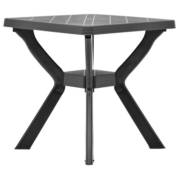 vidaXL Table de bistro Anthracite 70x70x72 cm Plastique