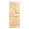 vidaXL Porte coulissante 100 x 210 cm Bois de pin massif