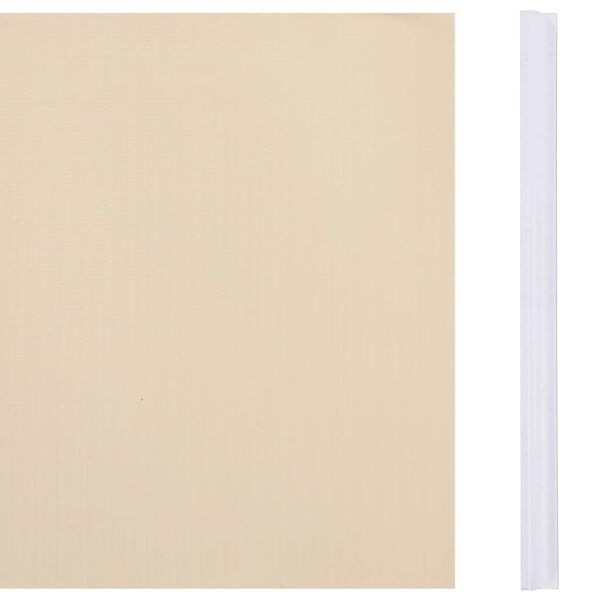vidaXL Écran d'intimité de jardin PVC 35x0,19 m Crème