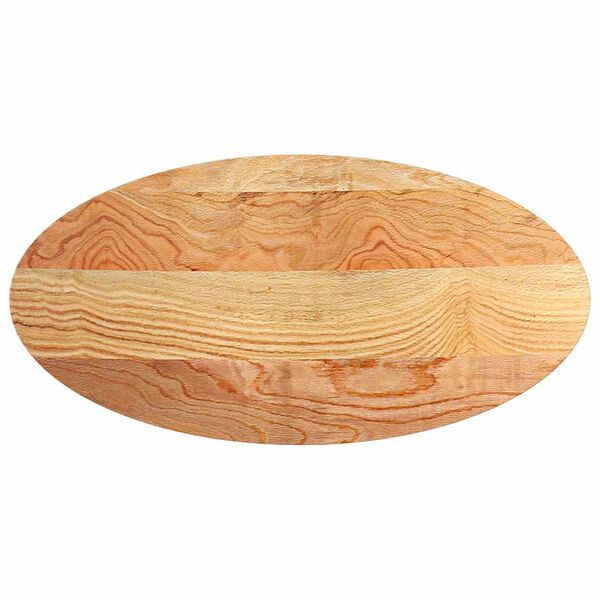 vidaXL Dessus de table 120x60x2 cm bois de chêne massif ovale