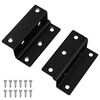 vidaXL Charni&egrave;re 2 pcs Noir 38 x 17 x 60 mm Fer