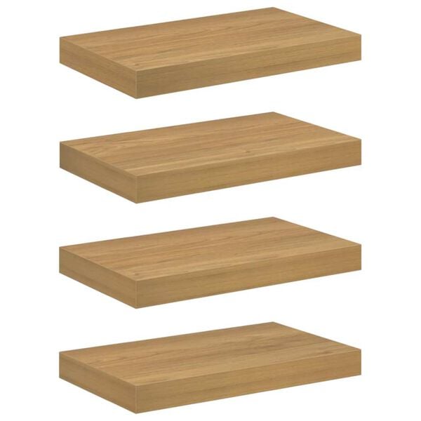 vidaXL &Eacute;tag&egrave;re Murale 4 pcs Marron 40 x 23,5 x 4 cm Bois d'ing&eacute;nierie