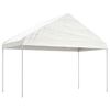 vidaXL Belv&eacute;d&egrave;re avec toit blanc 13,38x4,08x3,22 m poly&eacute;thyl&egrave;ne