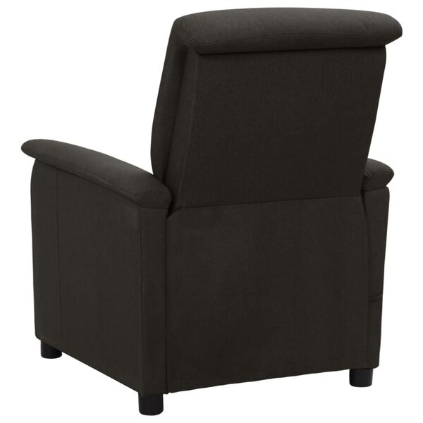 vidaXL Fauteuil de massage Taupe Tissu