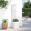 vidaXL &Eacute;cran de confidentialit&eacute; de jardin Fretwork Blanc 32 x 150 cm