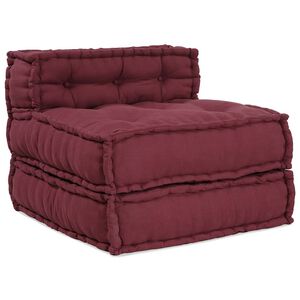 vidaXL Canap&eacute; modulaire marron 70x70x54 tissu