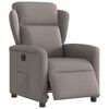 vidaXL Fauteuil inclinable &eacute;lectrique Taupe Tissu
