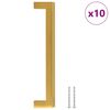 vidaXL Poign&eacute;es d'armoire 10 pcs dor&eacute; 160 mm acier inoxydable