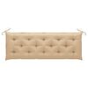 vidaXL Banc de jardin 3 places avec coussin 150 cm Bois d'eucalyptus