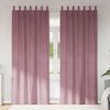 vidaXL Rideaux occultants 2 pcs Rose fonc&eacute; 140 x 245 cm Velours