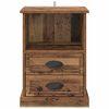 vidaXL Cabinet de chevet Bois ancien 36 x 43 x 60 cm Bois d'ing&eacute;nierie