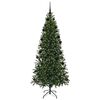 vidaXL Sapin de No&euml;l artificiel avec 300 LED Vert 210 cm PE et PVC