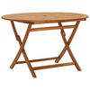 vidaXL Table pliable de jardin 120 cm Bois d'acacia massif