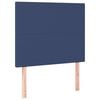 vidaXL Sommier &agrave; lattes de lit avec matelas Bleu 80x200 cm Tissu