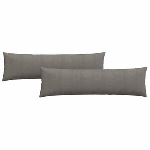 vidaXL Coussins de canap&eacute; 2 pcs Gris clair 145 x 40 cm