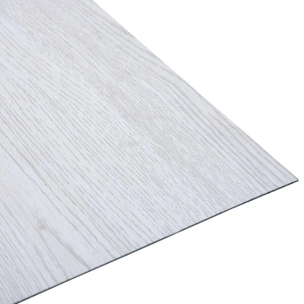 vidaXL Planches de sol 55 pcs Blanc 5,11 m&sup2; PVC