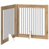 vidaXL Porte de chien pliable avec supports 2 pcs Ch&ecirc;ne artisanal