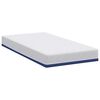 vidaXL Matelas Blanc et Bleu 120 x 200 cm Mousse Infus&eacute;e de Gel