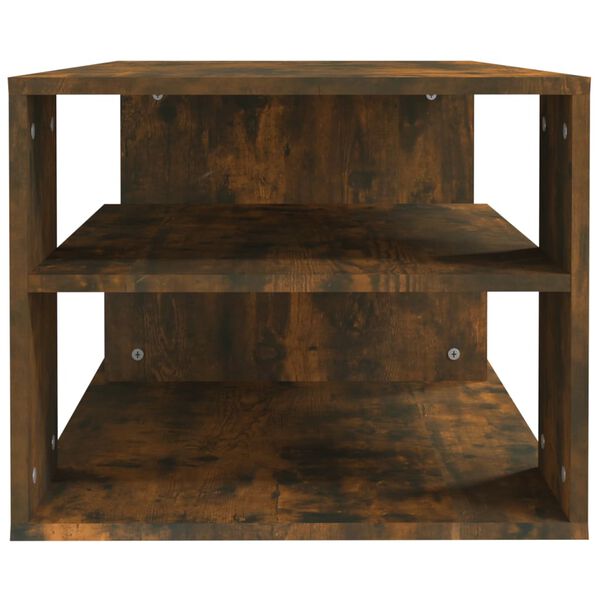 vidaXL Table basse Chêne fumé 100x50x40 cm Bois d'ingénierie