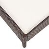 vidaXL Salon de jardin 8 pcs avec coussins r&eacute;sine tress&eacute;e marron