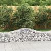vidaXL Paniers à gabions arqués 4 pcs 200x50x40/60 cm fer galvanisé
