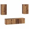 vidaXL Ensemble meuble TV 4 pcs Bois Ancien Bois d'ing&eacute;nierie