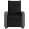 vidaXL Fauteuil inclinable de massage &eacute;lectrique Noir Tissu
