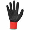 vidaXL Gants de Travail 24 pcs Rouge et Noir 11 / XXL