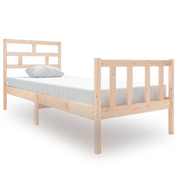 vidaXL Cadre de lit sans matelas bois de pin massif
