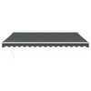 vidaXL Auvent r&eacute;tractable automatique anthracite 4x3 m