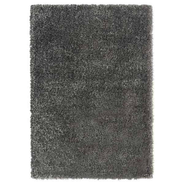 vidaXL Tapis shaggy &agrave; poils hauts Anthracite 160x230 cm 50 mm