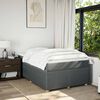 vidaXL Sommier &agrave; lattes de lit avec matelas gris fonc&eacute; 120x190cm tissu